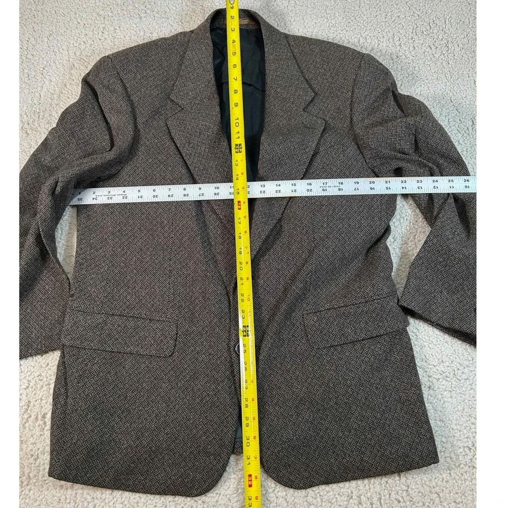 Franco Tassi Mens 39S Brown Textured 100% Wool 2 Button Blazer Sport Coat Canada